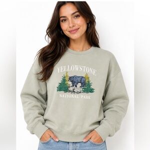 Yellowstone Sweatshirt S Cozy Green